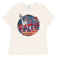 Bone faith usa Ladies Tee - CowGirlArtShop