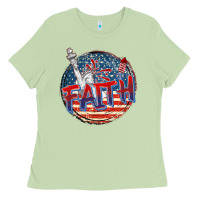 Matcha faith usa Ladies Tee - CowGirlArtShop