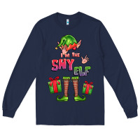 Navy im the shy elf elf Long Sleeve Tee - FaDigitalArtStudio