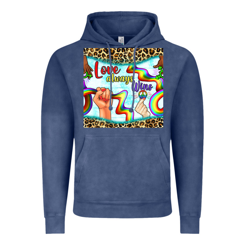 Pride Lgbtq Love Always Wins Peace Gender Symbol Vintage Hoodie by BundleAndBundleShop | Teevron