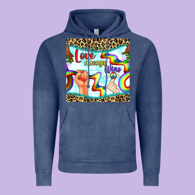 Pride Lgbtq Love Always Wins Peace Gender Symbol Vintage Hoodie Designed By Bundleandbundleshop