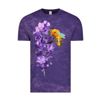 Cloud Purple honey bee with lavender fa element Vintage Tee - FaDigitalArtStudio