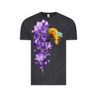 Vintage Black honey bee with lavender fa element Vintage Tee - FaDigitalArtStudio