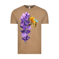 Vintage Coffee honey bee with lavender fa element Vintage Tee - FaDigitalArtStudio