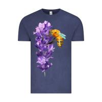 Vintage Denim honey bee with lavender fa element Vintage Tee - FaDigitalArtStudio