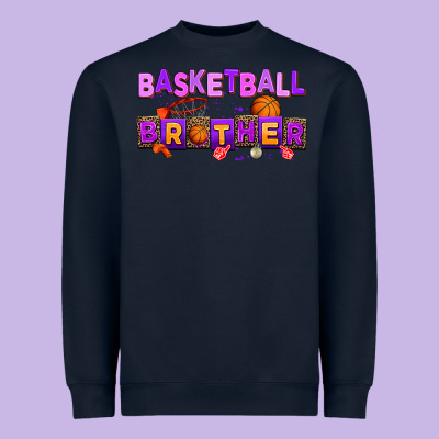 Basketball Brother Heavyweight Sweatshirt Designed By Adodesignshop