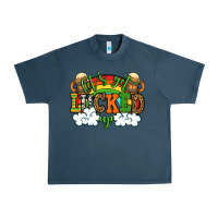 Midnight Navy Let's get lucked up St. Patrick's Day Urban Heavy Tee - OliviaCreatesArt
