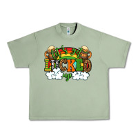 Oil Green Let's get lucked up St. Patrick's Day Urban Heavy Tee - OliviaCreatesArt