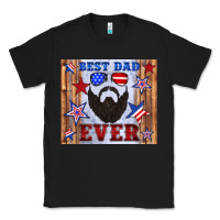 Black best dad ever american flag Classic Tee - Artiststas