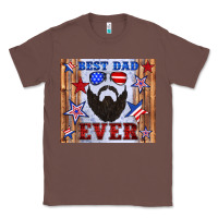 Chestnut best dad ever american flag Classic Tee - Artiststas