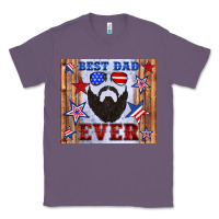 Lavender best dad ever american flag Classic Tee - Artiststas