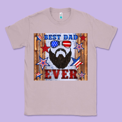 Best Dad Ever American Flag Classic Tee Designed By Artiststas