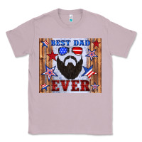 Lilac best dad ever american flag Classic Tee - Artiststas