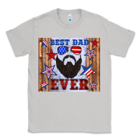 Moon Dust best dad ever american flag Classic Tee - Artiststas
