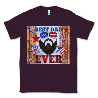 Plum best dad ever american flag Classic Tee - Artiststas