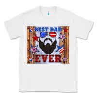 White best dad ever american flag Classic Tee - Artiststas