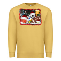 Antique Gold christmas sports background Premium Sweatshirt - AdoDesignShop