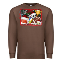 Chestnut christmas sports background Premium Sweatshirt - AdoDesignShop