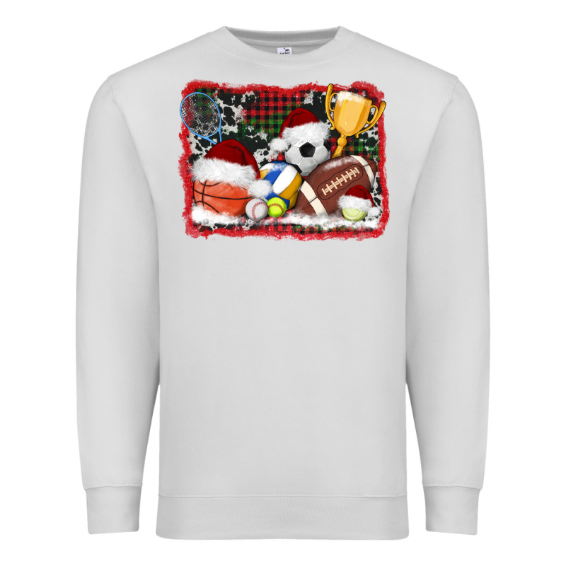 Christmas Sports Background Premium Sweatshirt by AdoDesignShop | Teevron