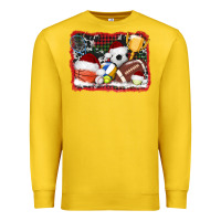 Lemon christmas sports background Premium Sweatshirt - AdoDesignShop