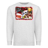 Oatmeal Heather christmas sports background Premium Sweatshirt - AdoDesignShop