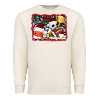 Sandshell christmas sports background Premium Sweatshirt - AdoDesignShop