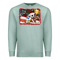 Seafoam christmas sports background Premium Sweatshirt - AdoDesignShop