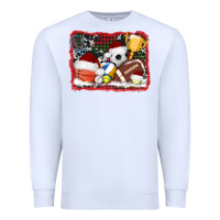 White christmas sports background Premium Sweatshirt - AdoDesignShop
