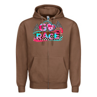 Chestnut go race Zipper Hoodie - AdoDesignShop