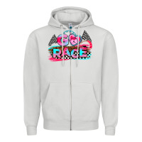 Dove Grey go race Zipper Hoodie - AdoDesignShop