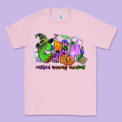 Cna Certified Nursing Assistant Halloween Classic Tee Designed By Cowgirlartshop