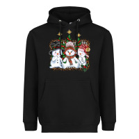 Black christmas snowman Heavyweight Hoodie - AdoDesignShop
