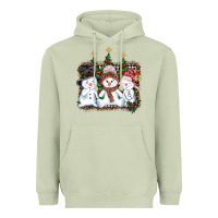 Matcha christmas snowman Heavyweight Hoodie - AdoDesignShop