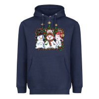 Navy christmas snowman Heavyweight Hoodie - AdoDesignShop