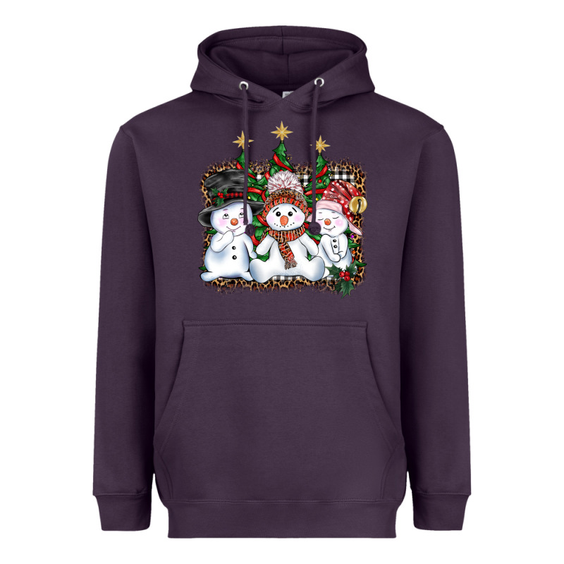 Christmas Snowman Heavyweight Hoodie by AdoDesignShop | Teevron