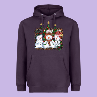 Christmas Snowman Heavyweight Hoodie Designed By Adodesignshop