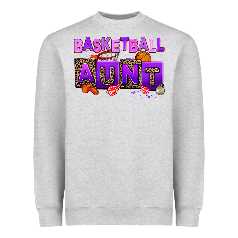 Basketball Aunt Heavyweight Sweatshirt by AdoDesignShop | Teevron