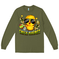 Army Green chick magnet Long Sleeve Tee - FaDigitalArtStudio