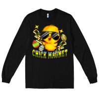 Black chick magnet Long Sleeve Tee - FaDigitalArtStudio