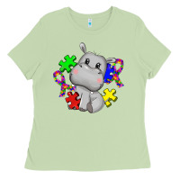 Matcha autism hippopotamus Ladies Tee - CowGirlArtShop