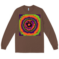 Chestnut halloween tie  dye pattern Long Sleeve Tee - RanaPortraitStore