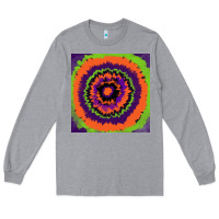 Heather Grey halloween tie  dye pattern Long Sleeve Tee - RanaPortraitStore