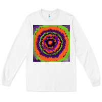 White halloween tie  dye pattern Long Sleeve Tee - RanaPortraitStore