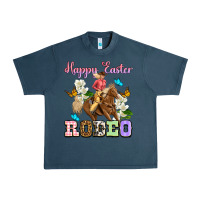 Midnight Navy Happy Easter rodeo cowgirl Urban Heavy Tee - OliviaCreatesArt
