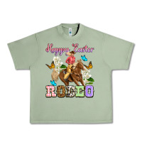 Oil Green Happy Easter rodeo cowgirl Urban Heavy Tee - OliviaCreatesArt