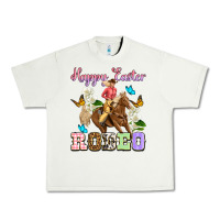 Pistachio Happy Easter rodeo cowgirl Urban Heavy Tee - OliviaCreatesArt