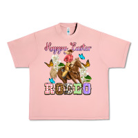 Salmon Happy Easter rodeo cowgirl Urban Heavy Tee - OliviaCreatesArt