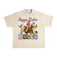 Sandshell Happy Easter rodeo cowgirl Urban Heavy Tee - OliviaCreatesArt