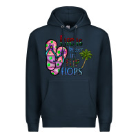 Navy life is better İn flip flops Premium Hoodie - CowhideDigitalArt