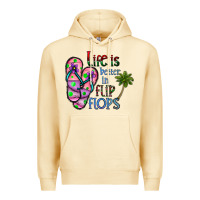 Pina Colada life is better İn flip flops Premium Hoodie - CowhideDigitalArt
